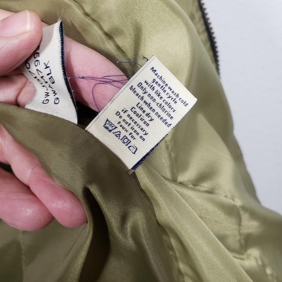 G.H. Bass & Co. Lightweight Black and Houndstooth Vest Sherpa collar size small - Picture 7 of 8